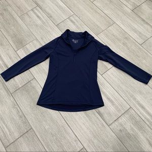 Peter Millar blue golf pullover